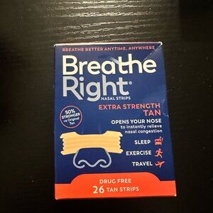 Breathe Right Nasal Strips Extra Strength Tan